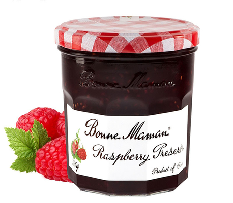 Benutzerdefinierte Prägung Lebensmittelverpackungsaufkleber Erdbeermarmelade-Glas-Etikett mit Logo