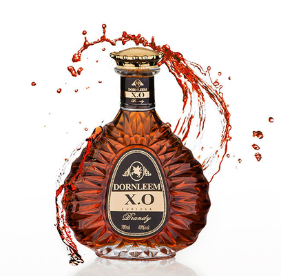 Xo Brandy Goldfolienprägungsetiketten Rollenvinylaufkleber für Weinflaschen