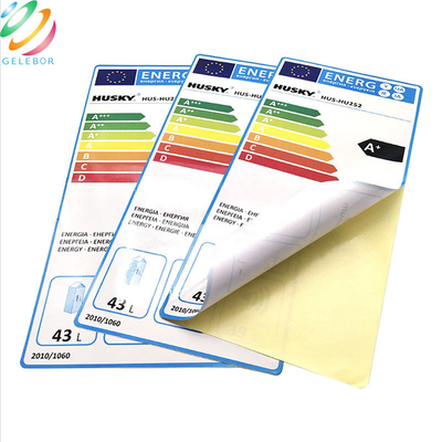 Selbstklebender Energieeffizienz-PVC-Etikett-Aufkleber für Kühlschrank-Klimaanlage