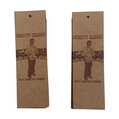Kraftpapier des maßgefertigten Kleidungsstücks Papp, dashang tags for clothing druckt