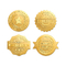 Metallisches Goldfolien-Prägungsumschlag-Dichtungs-Aufkleber-kundenspezifisches Logo