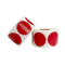 Roter Papiergoldfolien-Zertifikat-Aufkleber kundenspezifischer Logo Embossed
