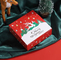 Weihnachtsbaum-Nougat-Geschenkverpackung Rechteckige Keks-Sortiment-Box