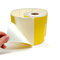 Kundenspezifischer gelber thermischer Barcode-Papierrollen-Klebeaufkleber 58mm
