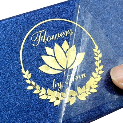 Kundenspezifisches transparentes Logo-Marken-PVC-Etikett-Aufkleber Hochwertige Metalltrennung