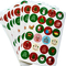 Personalisierte runde Frohe Weihnachten PVC-Etiketten-Aufkleber-Etiketten für Karten-Geschenk-Umschlag-Box