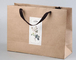 Recycelbare Einkaufstasche aus Kraftpapier aus Karton Braune Tasche zum Mitnehmen