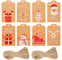 CMYK hängende Schokoladen-Geschenkanhänger PVC-Weihnachtsplätzchen-Tags für Gebäck-Dessert-Verpackung