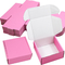 Verpackung der rosa gewölbten Geschenkbox für verschickende Versandlagerung