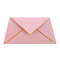 Rose Gold Pink Bronzing Paper-Einladungs-Umschlag-kundenspezifisches Logo